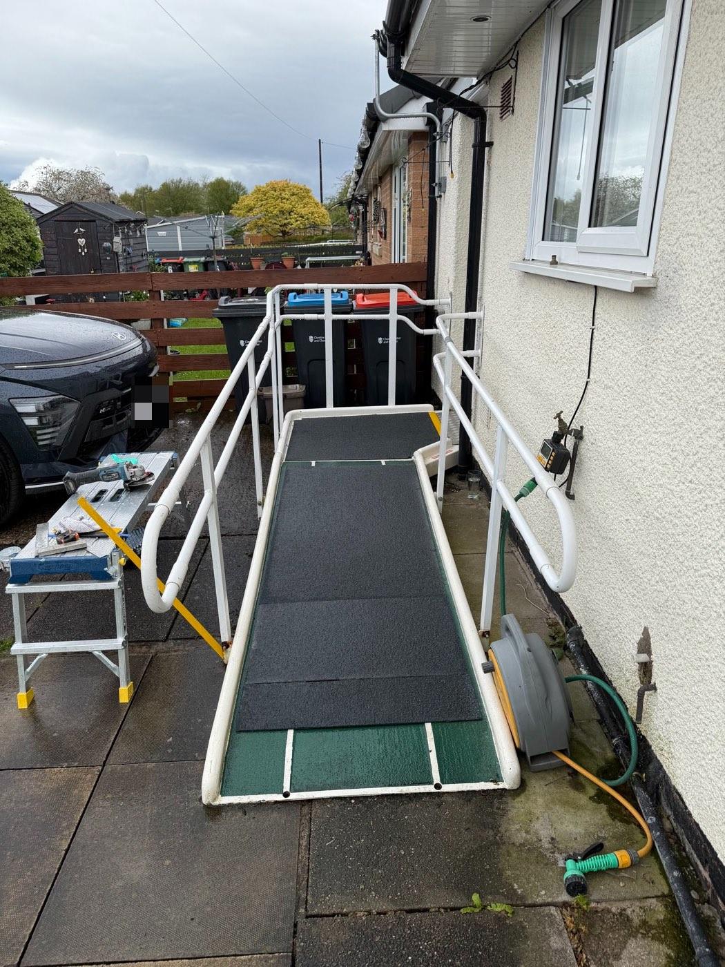 New anti-slip surface and repaired handrails