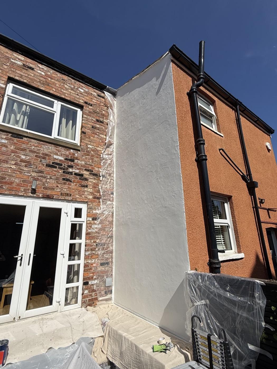 After: a clean finish against the brickwork