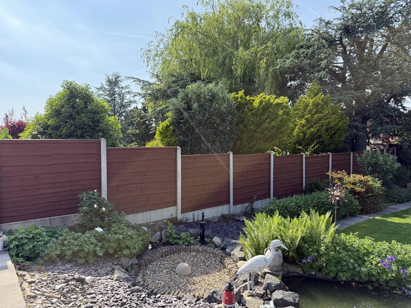 After: rich colour behind the planting