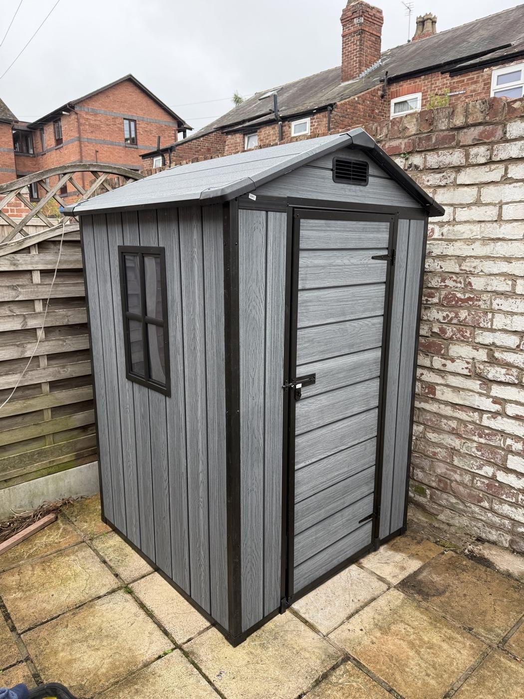 Plastic Garden Shed Installation
