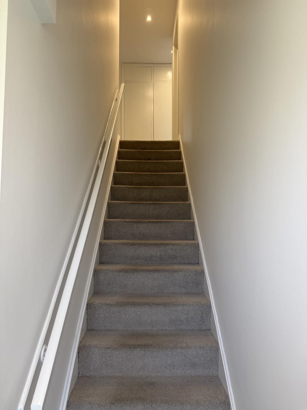 After: the refreshed staircase