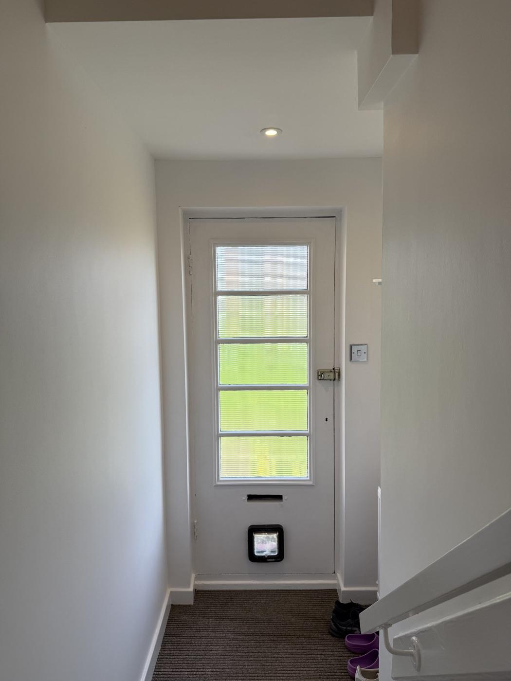 After: the entrance hallway
